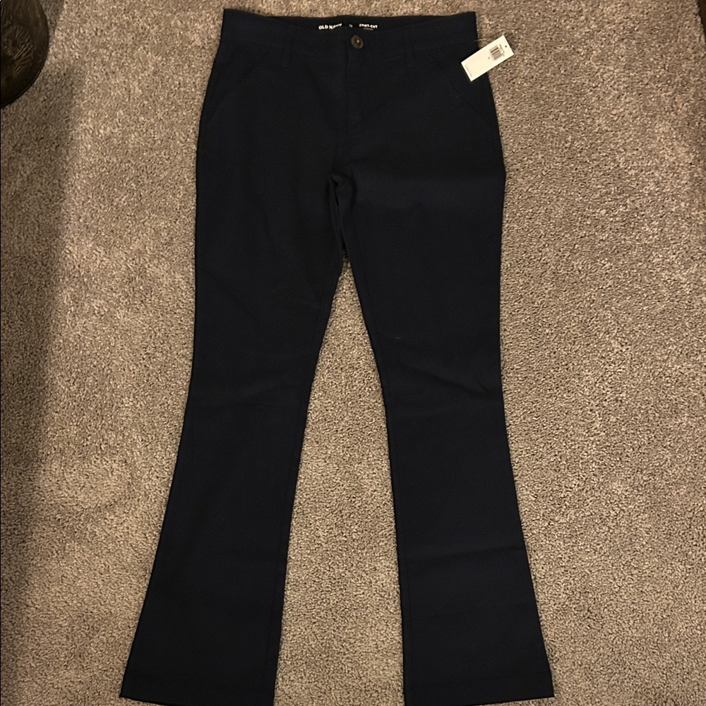 Old Navy Girls Navy Blue Pants – Size 12 | New With Tags | Uniform Style